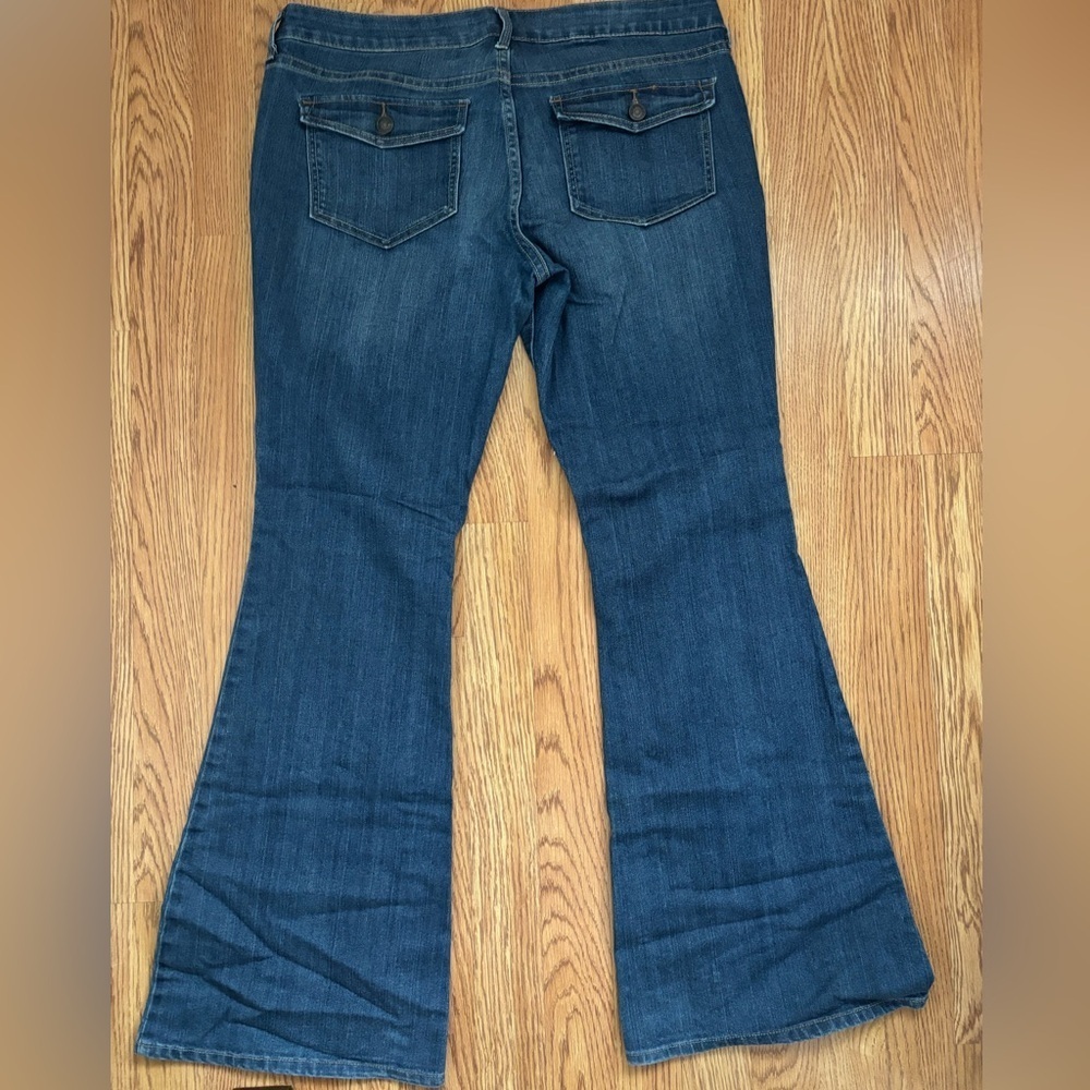 Old Navy Dark Blue Flare Jeans - Picture 6 of 6